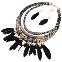 Simple Feather Tassel Wild Necklace main image 1
