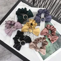 Hair Accessories Korean Simple High-end Large Bow Diamond-studded High Elastic Hair Rope Hair Band Rubber Band main image 2