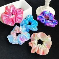 Korean New Style Hair Accessories Female Simple Shiny Large Intestine Hair Ring Thick Hair Rope main image 3