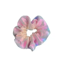 Korean New Style Hair Accessories Female Simple Shiny Large Intestine Hair Ring Thick Hair Rope main image 5