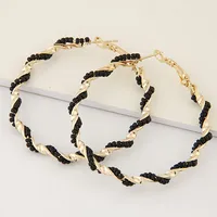 Fashion Jewelry Metal Wild Guilloché Earrings sku image 1