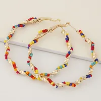 Fashion Jewelry Metal Wild Guilloché Earrings sku image 4