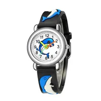 Cute Dolphin Pattern Quartz Watch Boys Girl Gift Watch Wholesale sku image 2