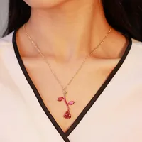 Lady Rose Alloy Stoving Varnish Women's Necklace main image 2