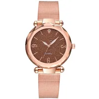 Fashion Angular Mirror Ladies Fashion Watch Ladies Watches Without Logo Glitter Pink Quartz Watch main image 3