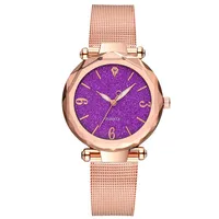 Fashion Angular Mirror Ladies Fashion Watch Ladies Watches Without Logo Glitter Pink Quartz Watch main image 5