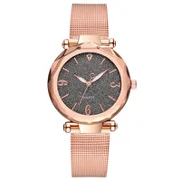 Fashion Angular Mirror Ladies Fashion Watch Ladies Watches Without Logo Glitter Pink Quartz Watch sku image 7