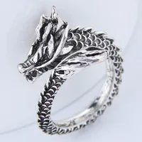 Jewelry Wholesale Fashion Dragon Retro Simple Ring sku image 1