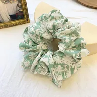 Exaggerated Oversized Retro Head Rope New Head Rope Floral Cheap Scrunchies Wholesale sku image 6