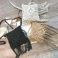 Women's Small Straw Square Bag Crossbody Bag Shoulder Bag main image 2