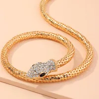 New Fashion Retro Fashion Spirit Snake Diamond Necklace Necklace Serpentine Bracelet Bracelet Wholesale main image 3