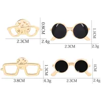 New Korean Fashion Creative Glasses Sunglasses Frame Pin Brooch Wholesale main image 5
