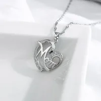 New Fashion Creative Mother&#39;s Day Gift Mom Diamond Necklace Wholesale main image 4