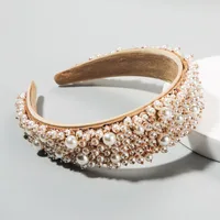 New Baroque Handmade Nail Pearl Wild Luxury Headband Wholesale main image 2
