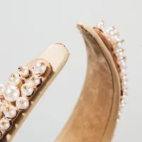 New Baroque Handmade Nail Pearl Wild Luxury Headband Wholesale main image 4