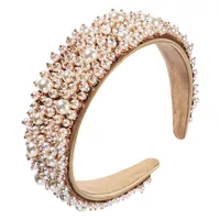 New Baroque Handmade Nail Pearl Wild Luxury Headband Wholesale main image 5