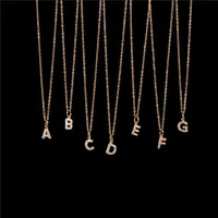 Copper Fashion Diamond Letter Necklace main image 8