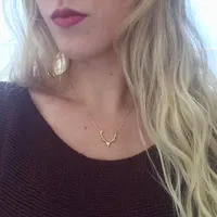 Simple  Necklace Christmas Elk Reindeer Pendant Necklace Female Clavicle Chain Fawn  Necklace Wholesale main image 5