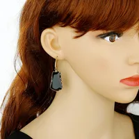 New Fashion Exaggerated Trapezoidal Crystal Earrings Irregular Crystal Earrings Wholesale main image 4