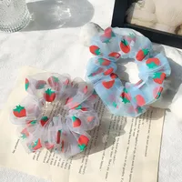 New Fashion Strawberry Retro Sweet Cheap Scrunchies Wholesale main image 3