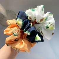 New Avocado Retro Satin Cheap Scrunchies Wholesale main image 1