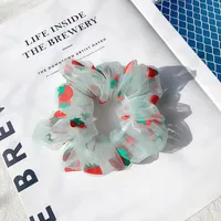 New Fashion Strawberry Retro Sweet Cheap Scrunchies Wholesale sku image 3