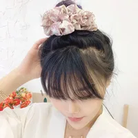Exaggerated Oversized Retro Head Rope New Head Rope Floral Cheap Scrunchies Wholesale main image 2