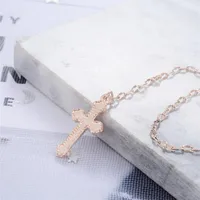 New Fashion Cross Necklace Women&#39;s Clavicle Chain Jesus Easter Jewelry Sexy Tassel Pendant main image 4