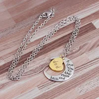 New Fashion Love Moon I Love You Necklace Wholesale main image 3