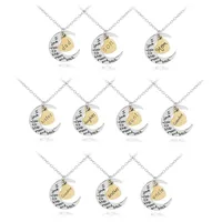 New Fashion Love Moon I Love You Necklace Wholesale main image 5