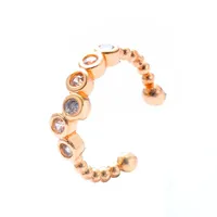 New Fashion Earrings Beads Ms. Ear Bone Clip U-shaped Earrings Diamond Free Earrings Ear Clips Wholesale sku image 1