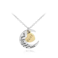 New Fashion Love Moon I Love You Necklace Wholesale sku image 10