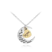 New Fashion Love Moon I Love You Necklace Wholesale sku image 2
