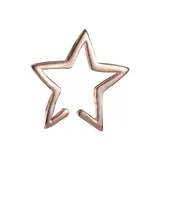 Korean Fashion Simple Cold Wind Hollow Five-pointed Star Shape Ear Hanging Ear Bone Ear Clip Nihaowholesale Whole main image 5