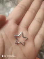 Korean Fashion Simple Cold Wind Hollow Five-pointed Star Shape Ear Hanging Ear Bone Ear Clip Nihaowholesale Whole sku image 2
