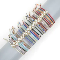 Summer Myuki Rice Beads Hand-woven Natural Freshwater Pearls  Simple Bracelet Wholesale main image 2