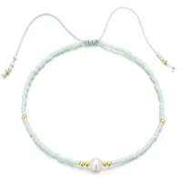 Summer Myuki Rice Beads Hand-woven Natural Freshwater Pearls  Simple Bracelet Wholesale main image 5