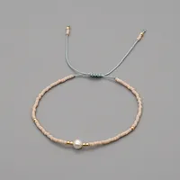 Summer Myuki Rice Beads Hand-woven Natural Freshwater Pearls  Simple Bracelet Wholesale sku image 3