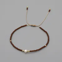 Summer Myuki Rice Beads Hand-woven Natural Freshwater Pearls  Simple Bracelet Wholesale sku image 4