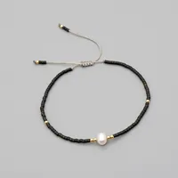 Summer Myuki Rice Beads Hand-woven Natural Freshwater Pearls  Simple Bracelet Wholesale sku image 5