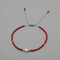 Summer Myuki Rice Beads Hand-woven Natural Freshwater Pearls  Simple Bracelet Wholesale sku image 6