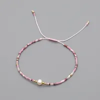 Summer Myuki Rice Beads Hand-woven Natural Freshwater Pearls  Simple Bracelet Wholesale sku image 7