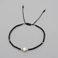 Summer Myuki Rice Beads Hand-woven Natural Freshwater Pearls  Simple Bracelet Wholesale sku image 8