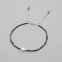 Summer Myuki Rice Beads Hand-woven Natural Freshwater Pearls  Simple Bracelet Wholesale sku image 11