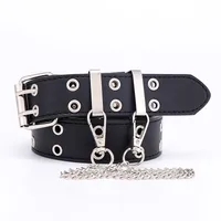 Korean Simple New Punk Style Double Exhaust Eye Belt  Jeans Fashion Chain Belt Nihaowholesale Wholesale sku image 9