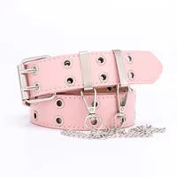 Korean Simple New Punk Style Double Exhaust Eye Belt  Jeans Fashion Chain Belt Nihaowholesale Wholesale sku image 11
