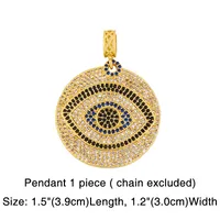 Necklace Thick Chain Necklace Rainbow Pendant Necklace Colorful Zircon Hiphop Necklace Wholesale sku image 8