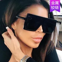 Hot Sale Retro Big Frame Sunglasses New Street Shooting Trend Sunglasses Frame Metal Hinge Wholesale Nihaowholesale main image 1