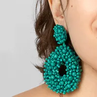 Fashion Water Droplets Alloy No Inlaid Earrings main image 1