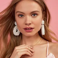 Fashion Water Droplets Alloy No Inlaid Earrings main image 4
